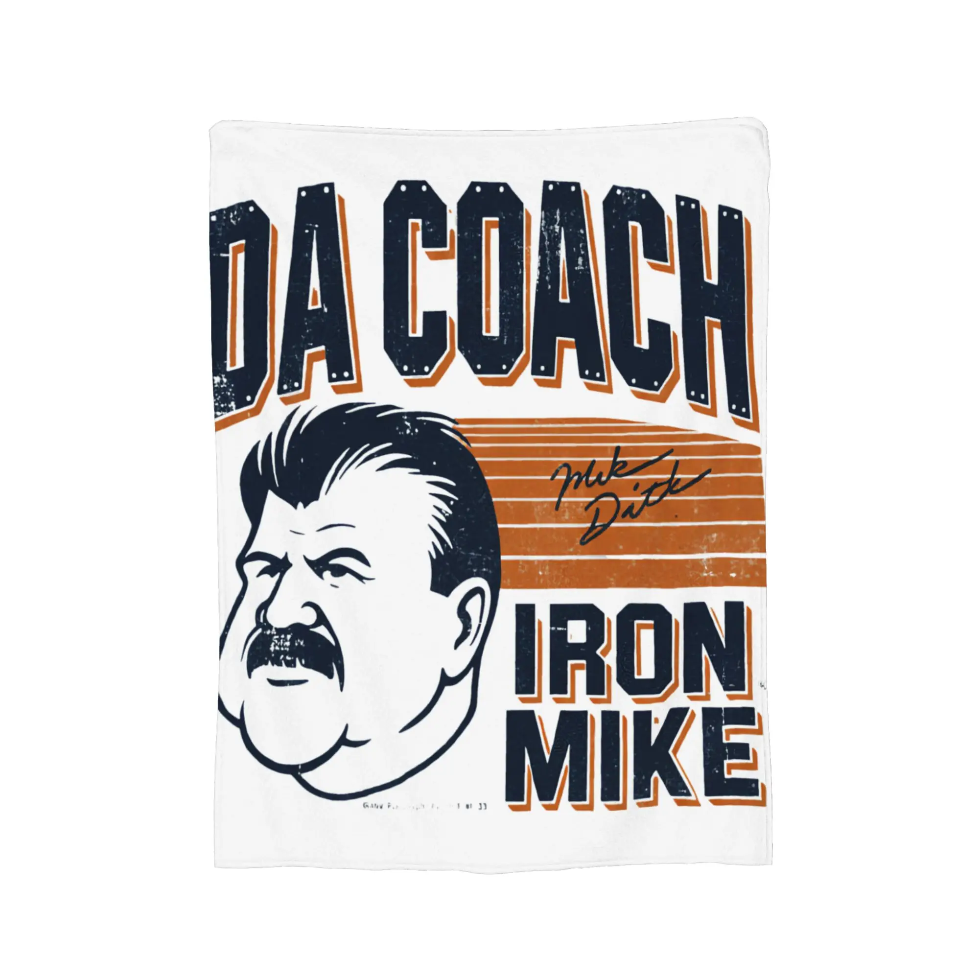 Da-Coach Iron Mike-Ditka Blanket Fleece Textile Decor  Multi-function Super Soft Throw Blanket for Sofa Car Bedspreads