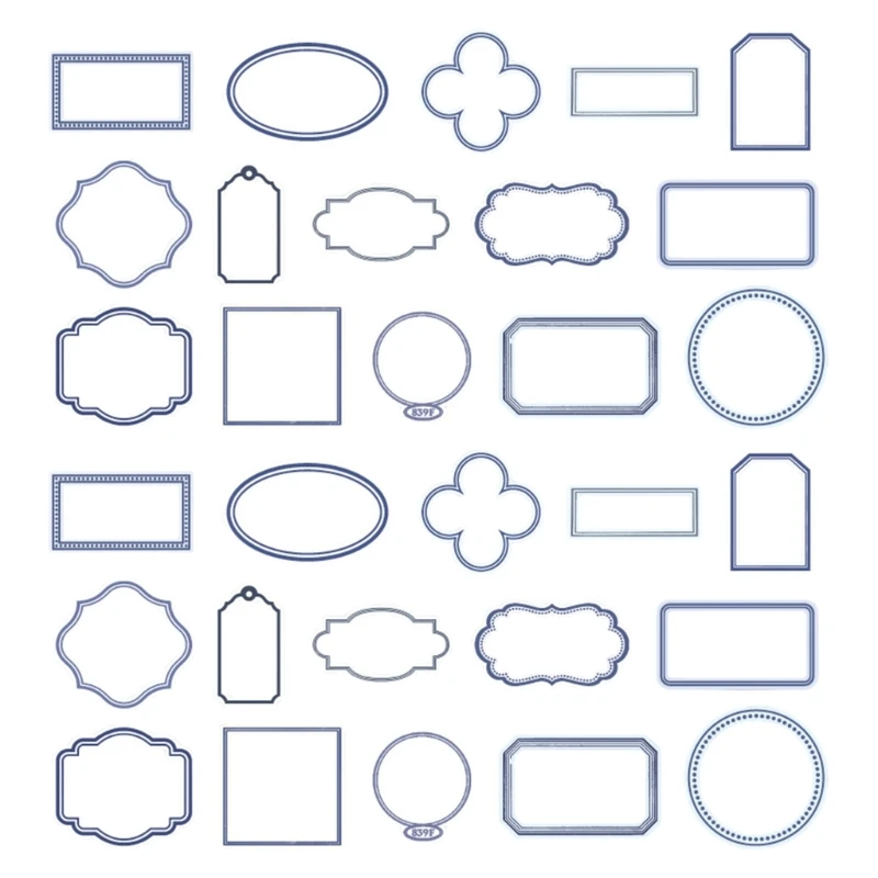 30 шт. Ретро рамки для скрапбукинга, винтажная фоторамка, принадлежности для скрапбукинга, для изготовления карт, журнал, для
