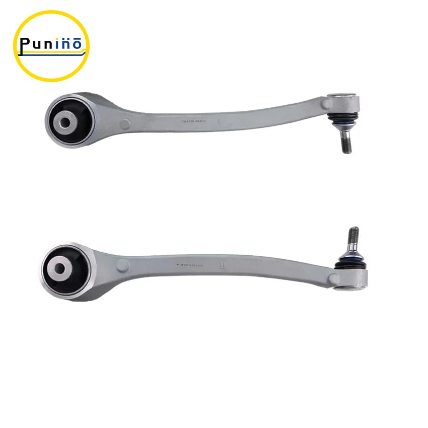 Punino Pair of Front Lower Control Arms Set Kit for Tesla Model S X 2012 2013 2014 2015 2016 2017 2018 2019 2020 2021 2022