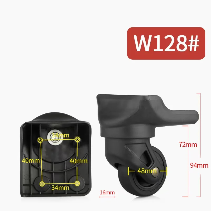 W128 trolley case travel luggage universal wheel roller swivel castor suitcase pull baggage box bag charm replacement accessory