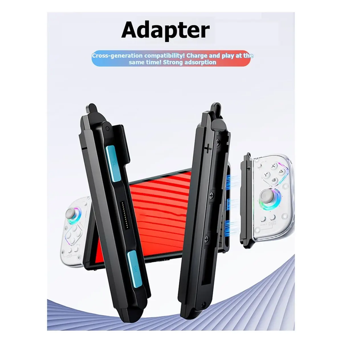 

Magnetic Adapter Charging Grip for Switch 2 Split Handle Converter Controller Adapter Ergonomic Gamepad Grip