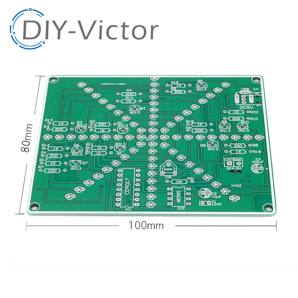 Fireworks red yellow Double Color Flashing Lights DIY Kit Strobe NE555 + CD4017 Electronic Practice Learning Kits Suite Parts