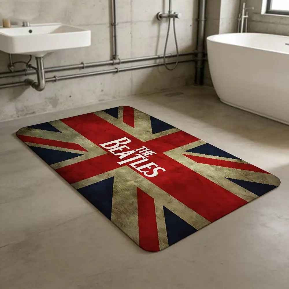 The B-Beatles Band Door Mat Kids Room Bedroom Decoration Balcony Anti-Slip Doormat Living Room Doormat Area Rug
