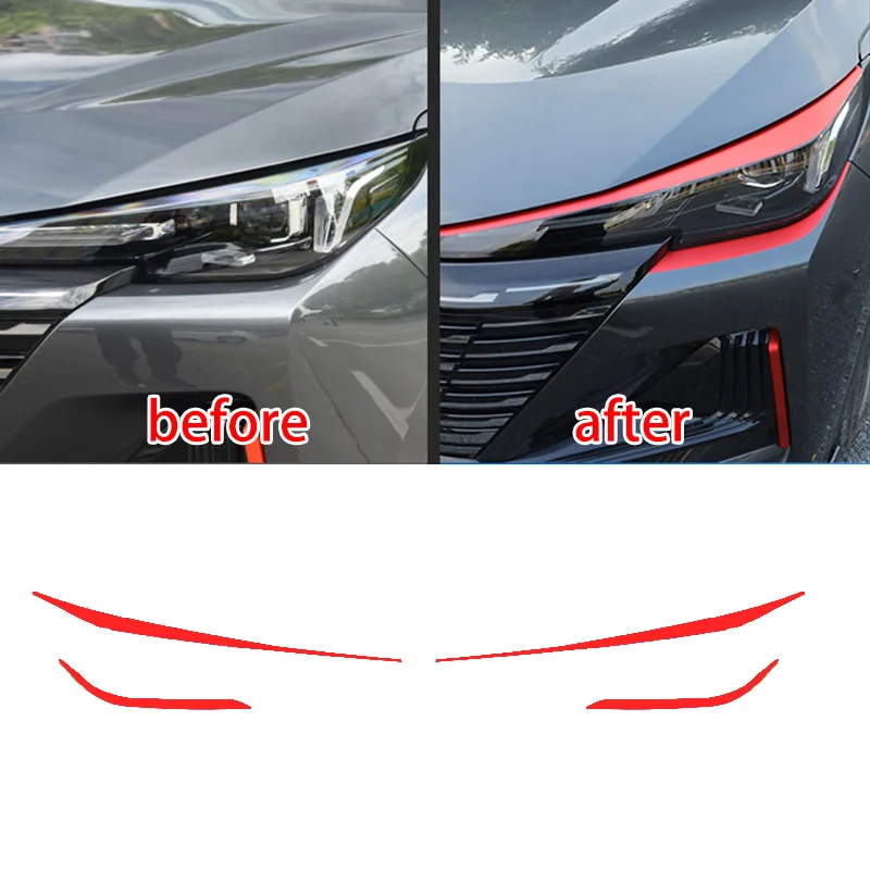 For Changan CS55 PLUS 2023 Lamp Brow Film Decorative Sticker Cs55plus 2024