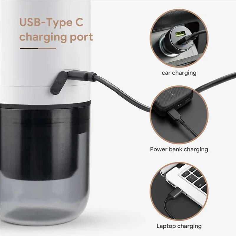 Xiaomi Travel Portable Espresso Coffee Machine 2 in1 for Cars Families Outdoor Camping Coffee Machine Capsule Powder Nespresso