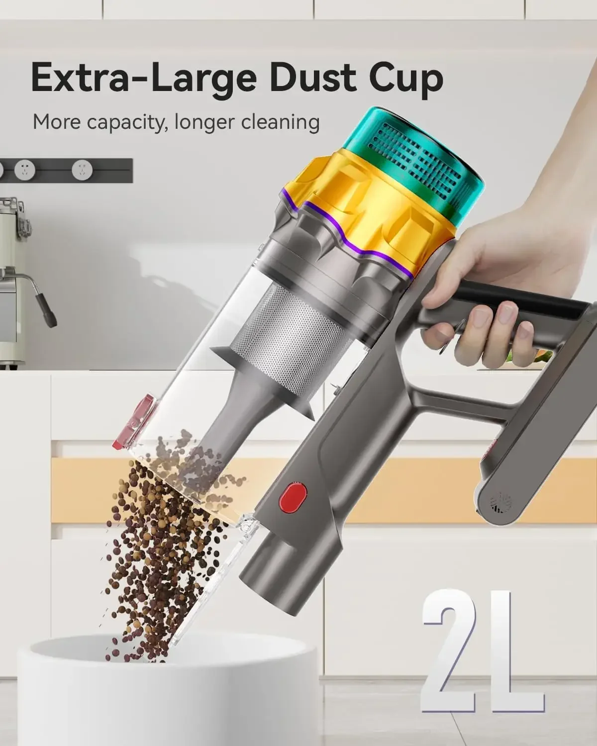 

Горячая распродажа: Беспроводной пылесос, 50KPA, 600W, 65 минут работы, с увеличенным контейнером для пыли, беспроводной вертикальный пылесос, перезаряжаемый пылесос.