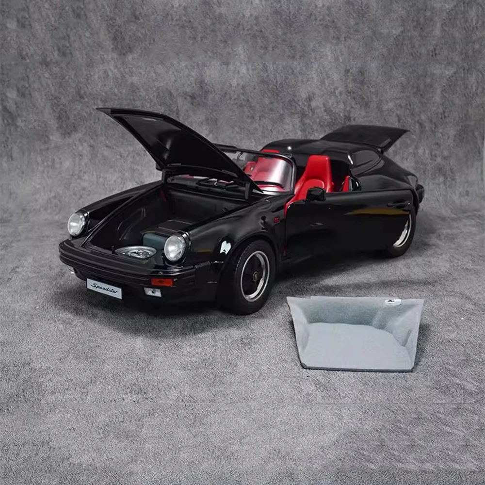 Schuco 1:12 911 Speedster Black Convertible Sports Car Simulation Alloy Die-Cast Car Model For Collection Display