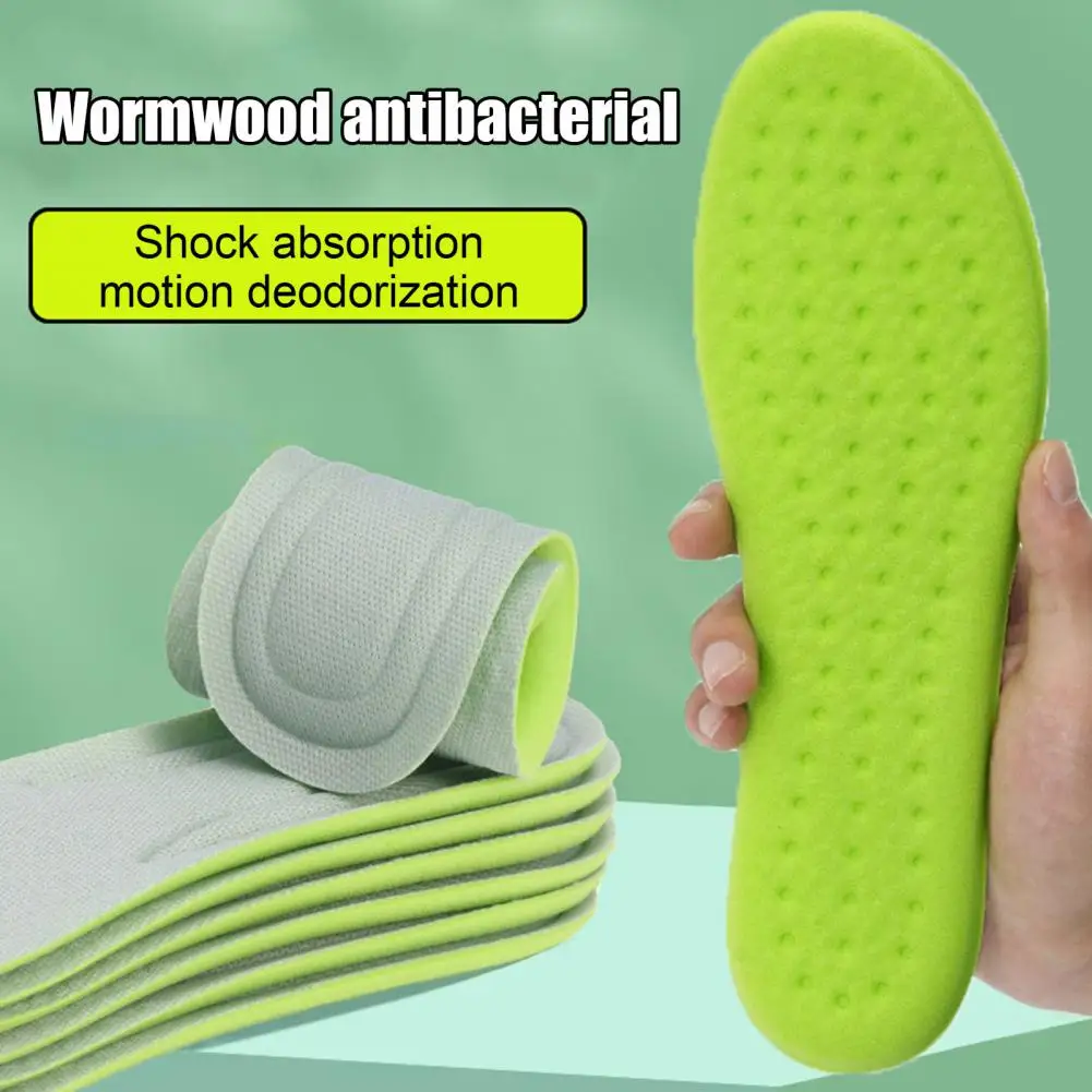2 Pairs Sports Insoles Deodorant Breathable Shoe Inserts Plantar Fasciitis Orthopedic Cushioning Insoles for Travel Work