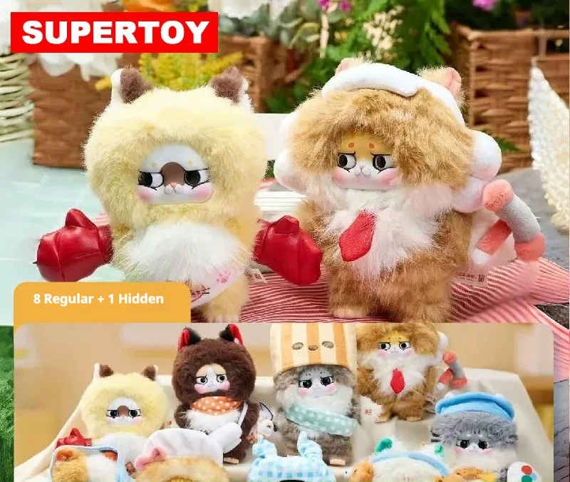 

Cat King's Workplace Work Notes: Vinyl Plush Pendant Blind Box Animal Doll Gift