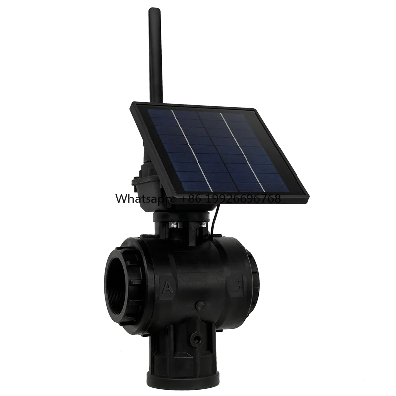 

IoT Water Management Solar Power LoRa/4G Motor Operated Smart Three Way Valve Wireless Irrigation System Water Controller