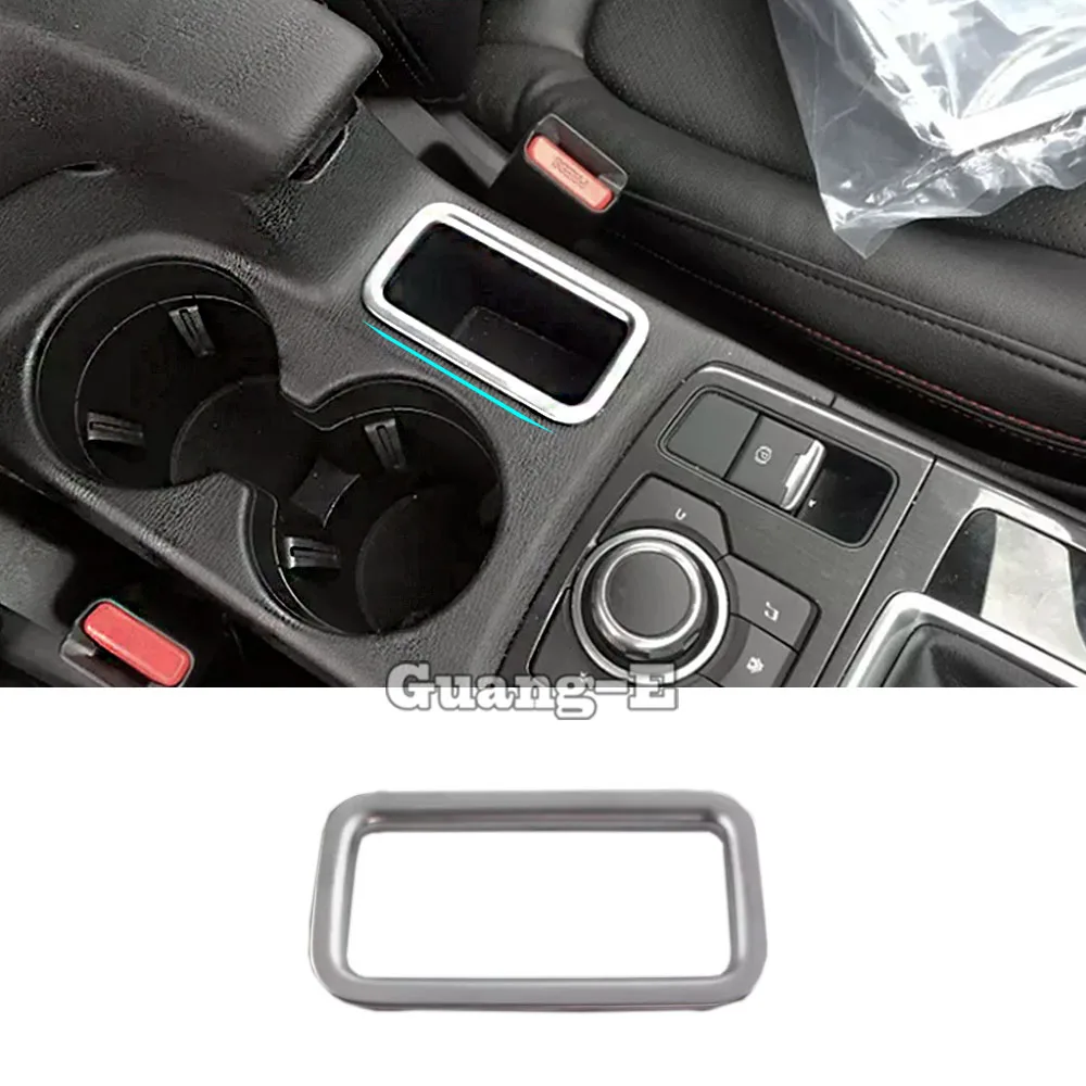 

For Mazda CX-5 CX5 2012 2013 2014 2015 2016 Car Cover Detector Trim ABS Matte Center Console Cup Holder Gear Box Frame 1pcs