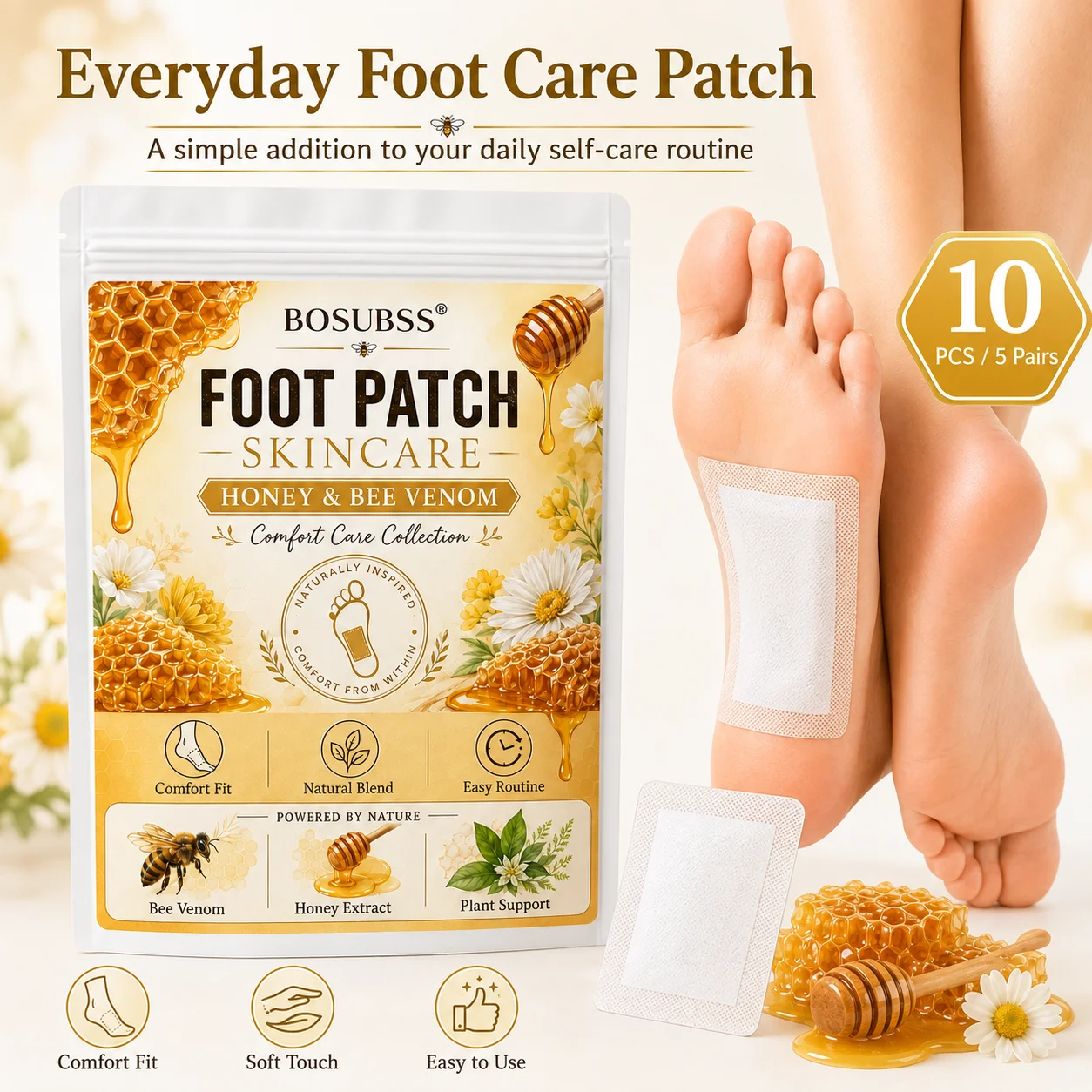 Detox Foot Patch - 10Pcs Natural Detox Ginger Foot Patches