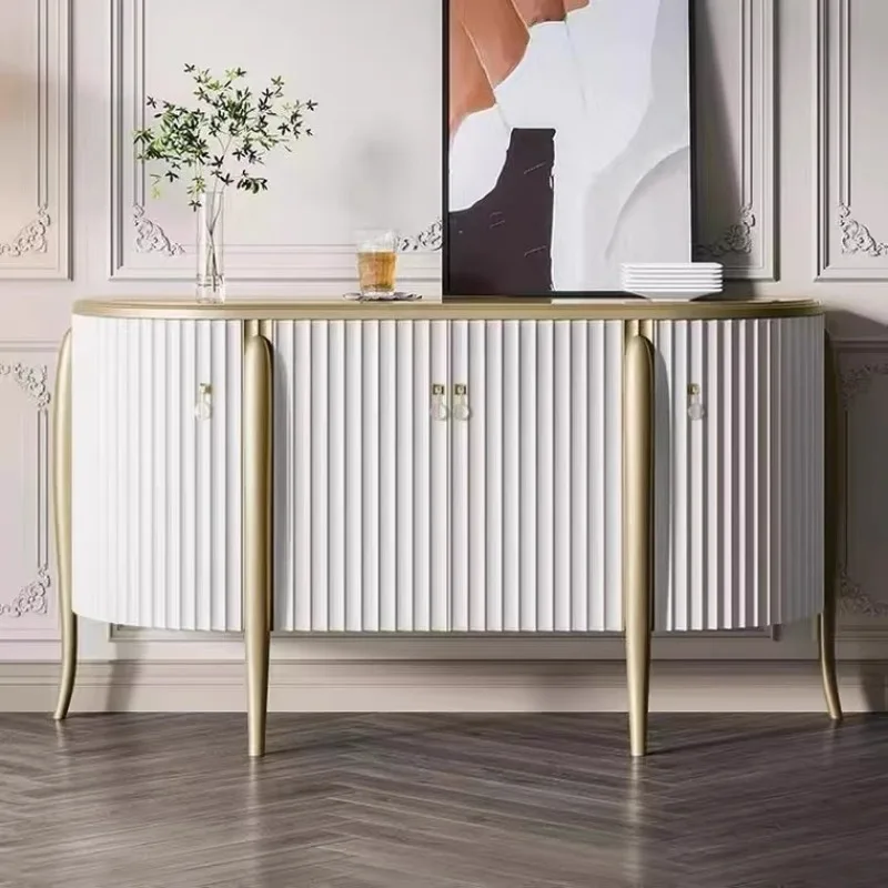 

American light luxury solid wood porch cabinet post-modern simple small apartment dining side cabinet entry foyer storage decora