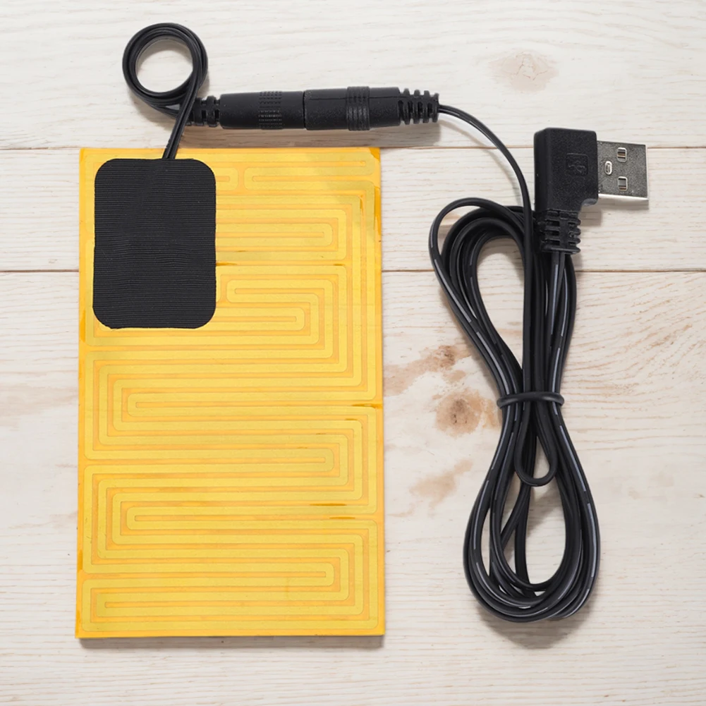 5V USB Heating Pad USB Heating Film Electric Heating Film Plug And Play Warm Plate Heater Sheets Mobile Phone Hand Warmer