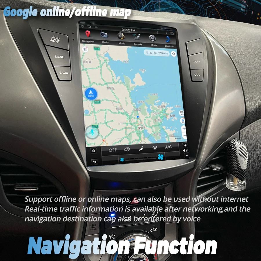 10,4 ''Navi GPS Android 15 QLED Bildschirm Auto Radio Für Hyundai ELANTRA 2011-2012 Multimedia Player DSP Carplay bildschirm Kopf Einheit