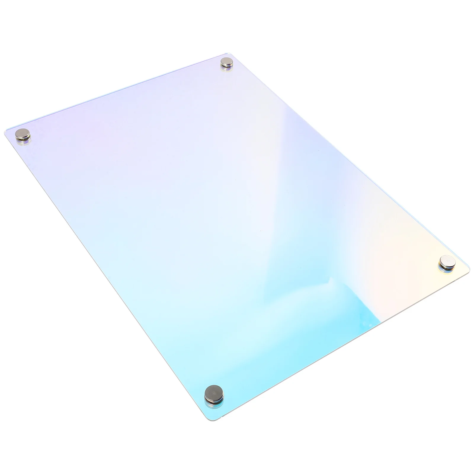 Placa magnética acrílica de apagamento a seco para lembretes de memorando de planejamento de geladeira, pequena, portátil, reutilizável, escrita, fornecimento doméstico