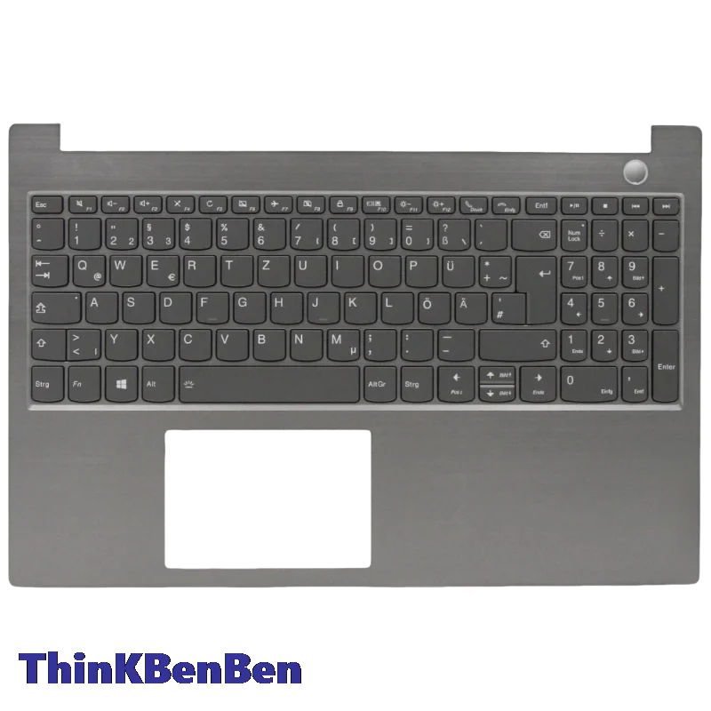 DE German Mineral Gray Keyboard Upper Case Palmrest Shell Cover For Lenovo ThinkBook 15 IML IIL 5CB0W45218