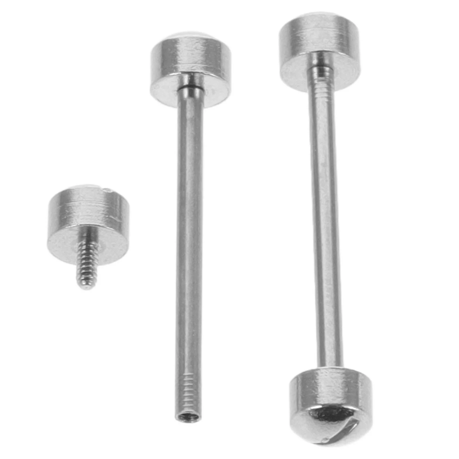 

2pcs Watch Screw Tube Rods Screw-in Watch Strap Link Rod Connect Rod Repair Tools for Watchmaker - 16mm Inner Diameter (Steel Co