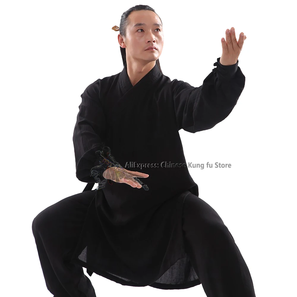 Summer Cotton Wudang Taoism Robe Tai Chi Uniform Kung fu Taiji Wushu Suit Wing Chun Jacket Martial arts Pants Need Measurements