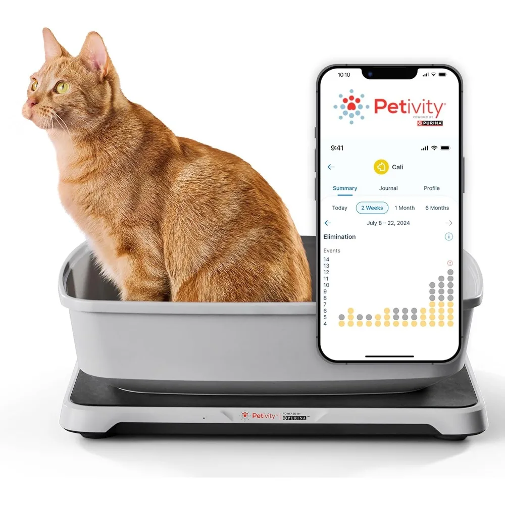 

Smart Litter Box Monitor Cat Weight Scale & Health Tracker - Monitor Litter Habits, Track Weight Accurately,