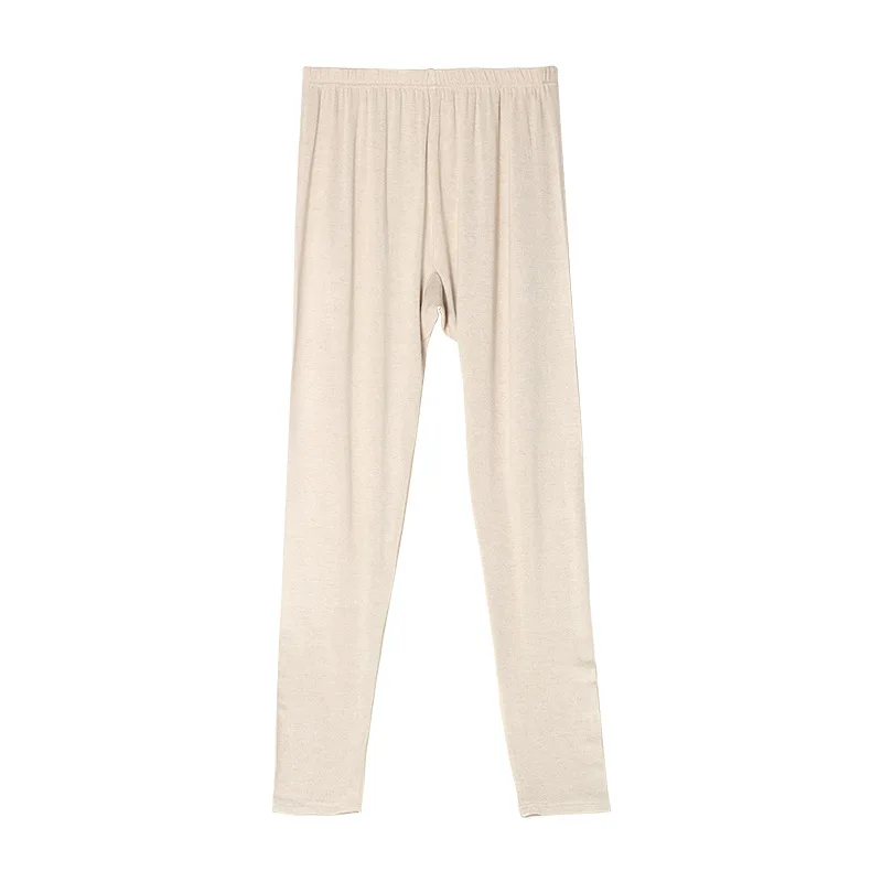 Birdtree، M إلى 3XL، 80% التوت الحرير 20% القطن طماق، المرأة سليم صالح طويل جونز، منتصف الخصر، 2025 الخريف الشتاء السراويل P5N604JF