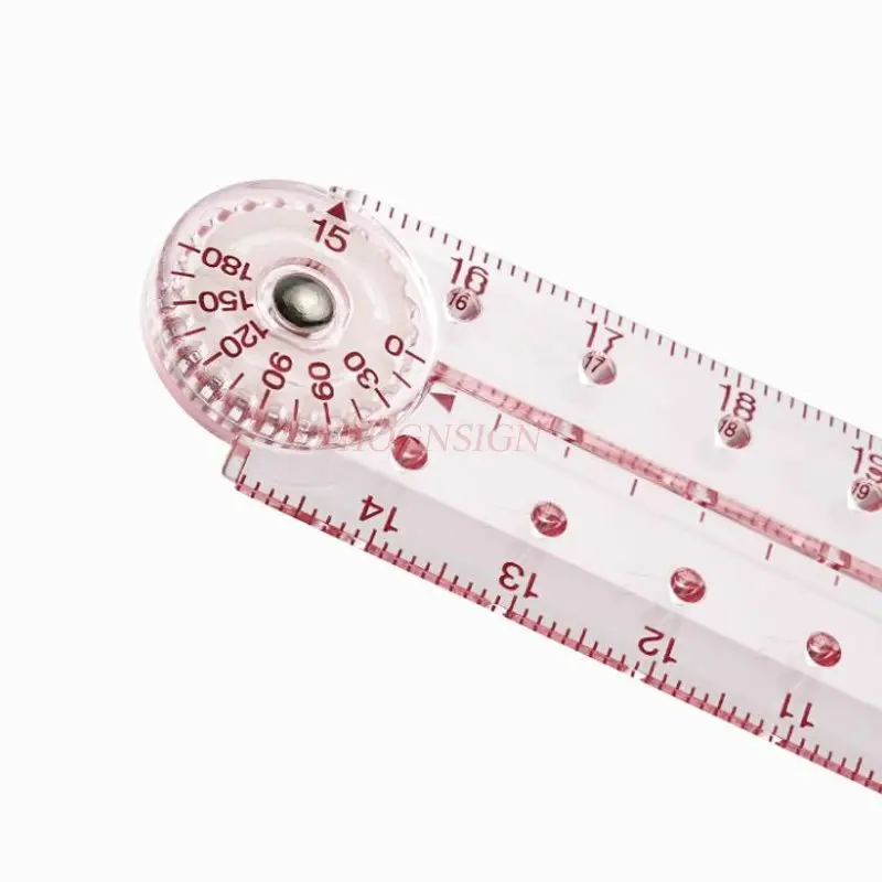 1pcs caliper to measure diameter Folding ruler, ruler with scale hole, student uses vernier