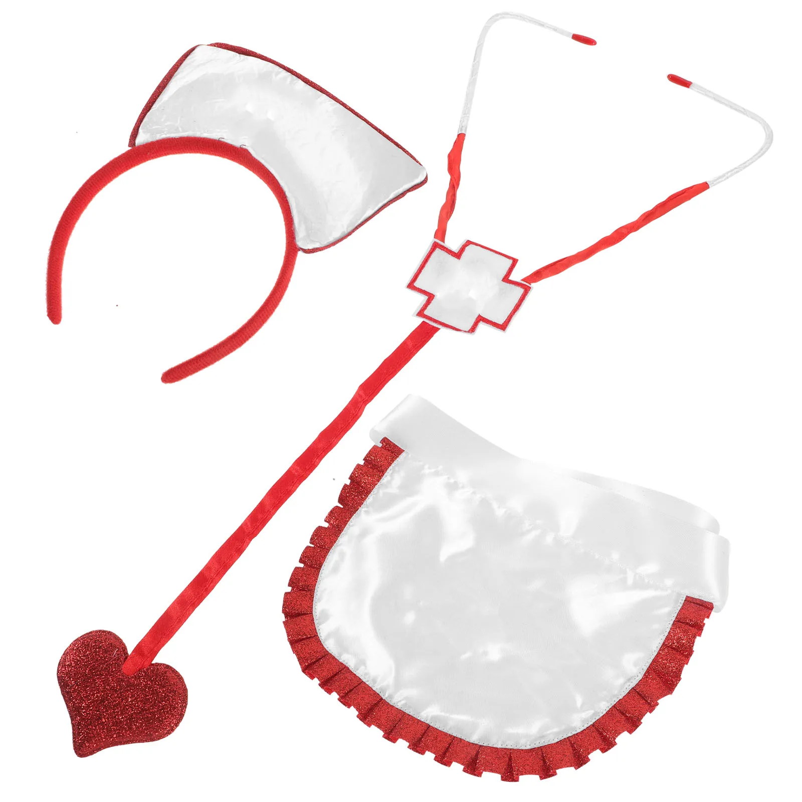 

Nurse Suit Practical Cosplay Accessories Women Costume Nurses Aldult Headband Costumes Fabric
