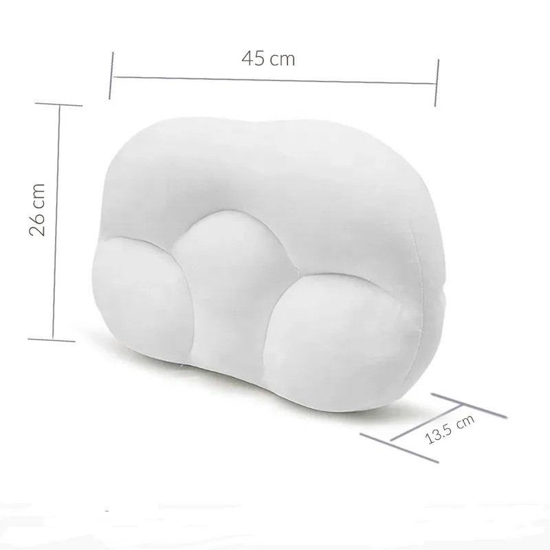 Egg Sleep Mirco Airballs All-Round Contour Memory Foam Pillow Soft Neck Shoulder Stretcher Egg Groove Design Massage Pillows