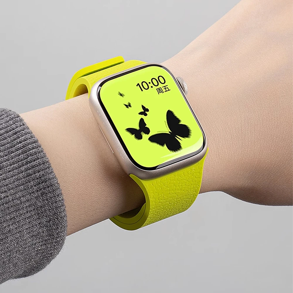 Strap for Apple watch Bands 45mm 46mm 44mm 49mm 40 41 42mm Magnetic Sport correa Bracelet iWatch Series 10 SE 9 8 7 6 5 4 Ultra2