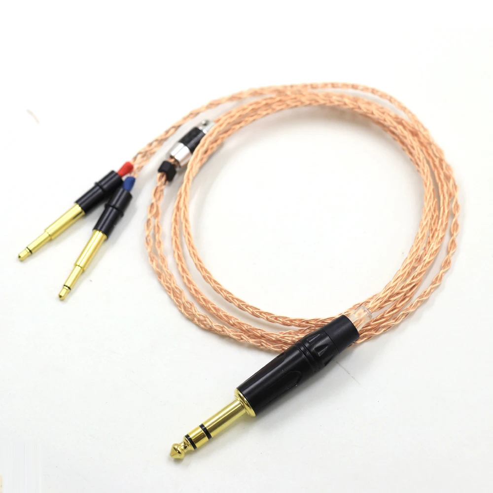 2.5/3.5/4.4/6.5 มม.ปลั๊ก 8 Core 7N OCC ทองแดงบริสุทธิ์สายหูฟังสําหรับ Meze 99 คลาสสิก NEO NOIR ชุดหูฟังหูฟัง