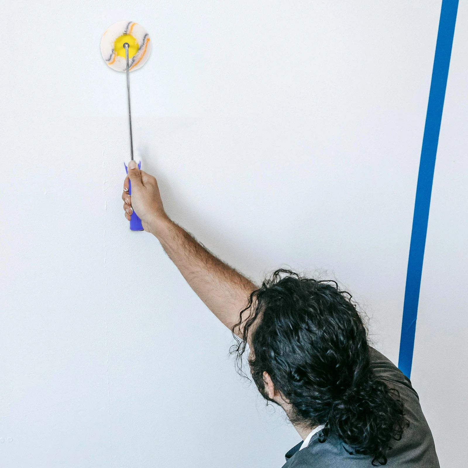 

Ergonomic Paint For Wall Painting Multi-Use Roller Brush Household Use Compatible With Latex Oil-Based Paints Portable