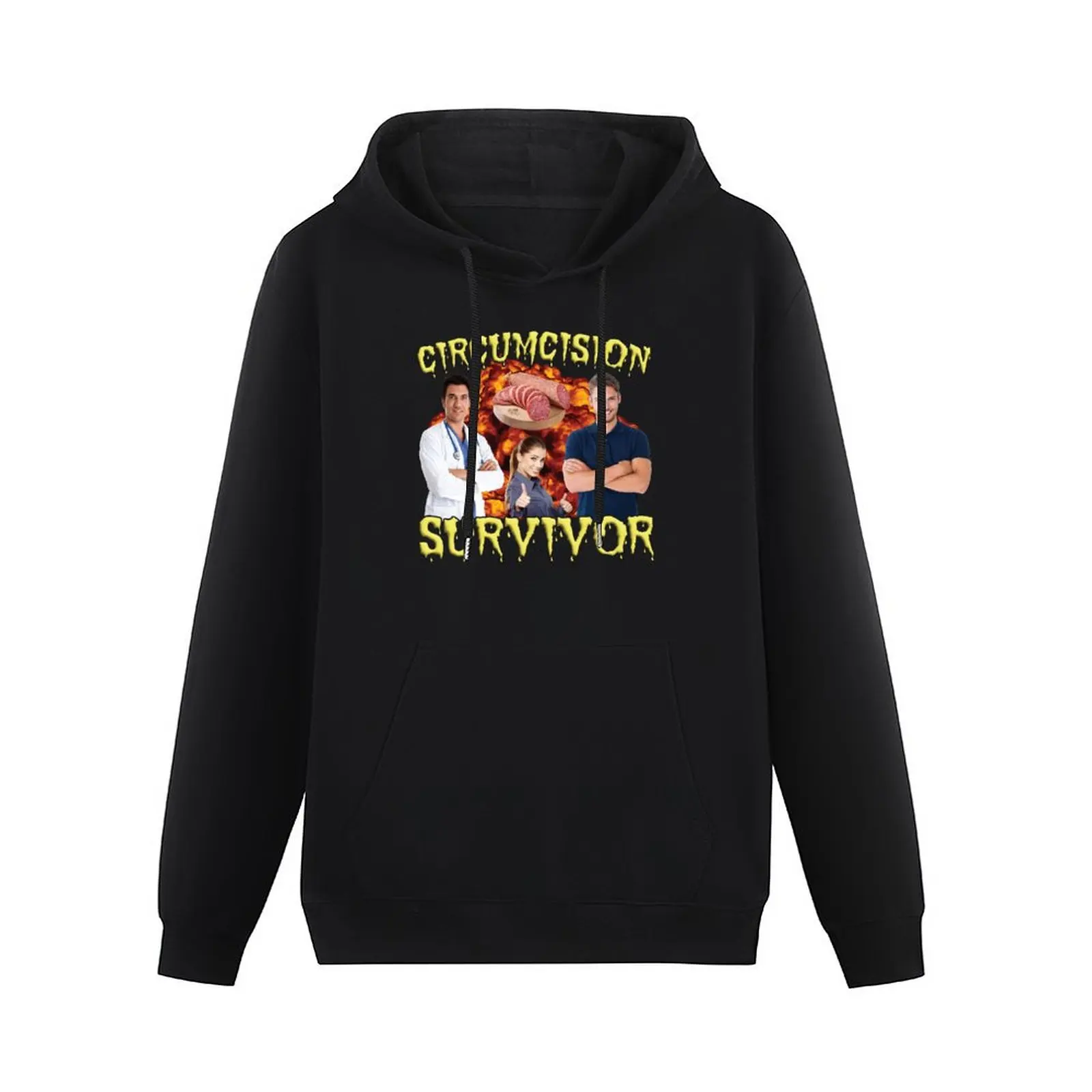 Circumcision Survivor Pullover Hoodie men's sweat-shirt set men clothing anime hoodie