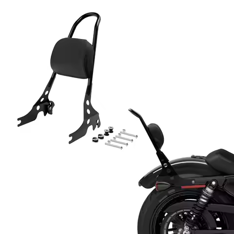 Detachable Sissy Bar Backrest For Harley Sportster Iron XL883 Roadster XL1200R Forty Eight Seventy Two 2004-2023 2009 2012 2016