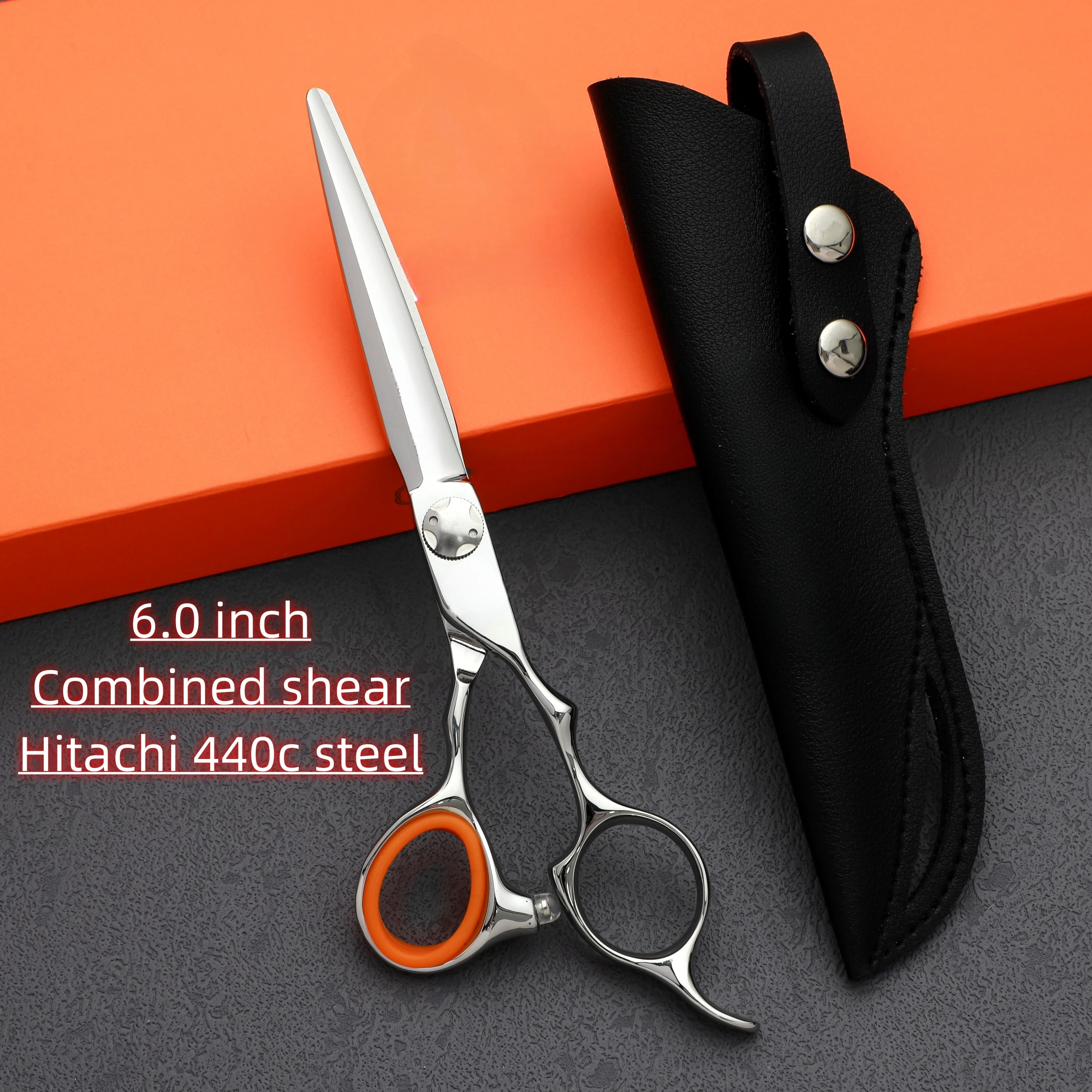 

440C steeel Professional hairdressing scissors，6-6.5-6.8 inch Hair scissors，thinning shears，High quality barbershop accessories