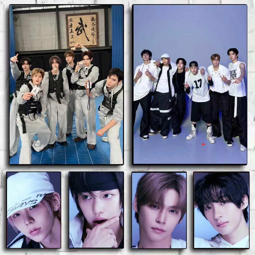 Famous Kpop R-RIIZE Poster Modern Minimalist Wall Art Prints for Bedroom Living Room Aesthetic Contemporary Decor Gift