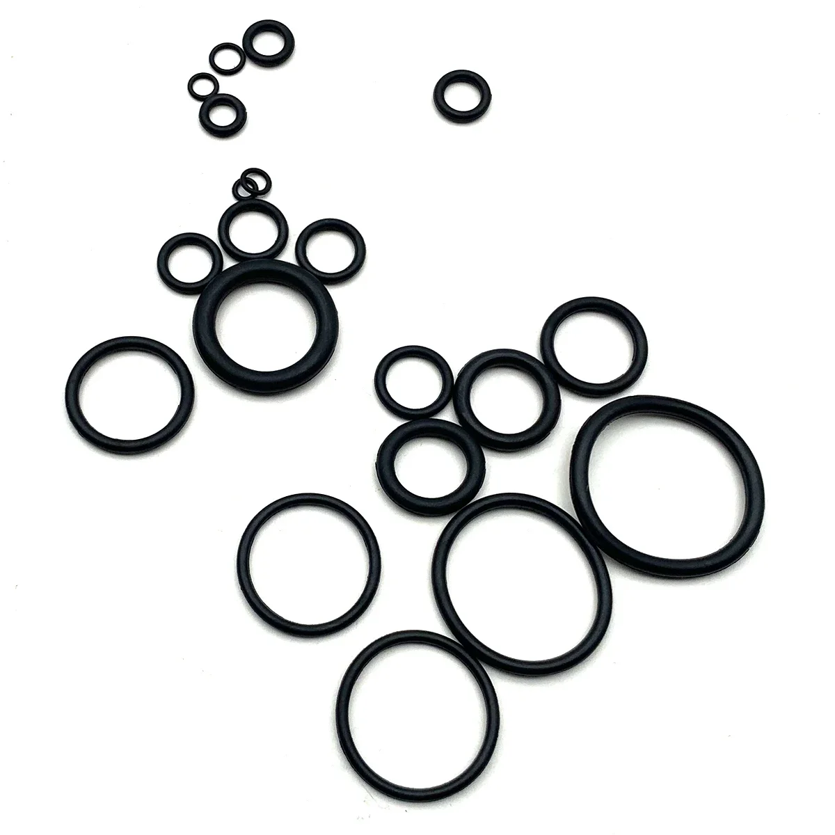 800 NBR O-rings Combined with Black Nitrile Rubber CS1mm-4mm OD3mm-27mm, High Elasticity, Oil Resistance and Sealing Performance