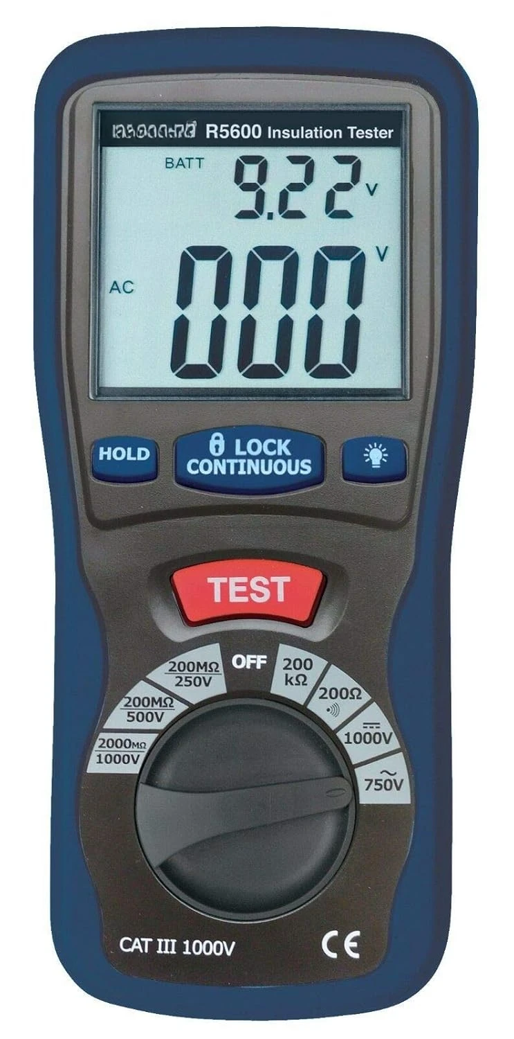 Instruments R5600 Insulation Tester and Multi meter, 2000 Ohms Resistance