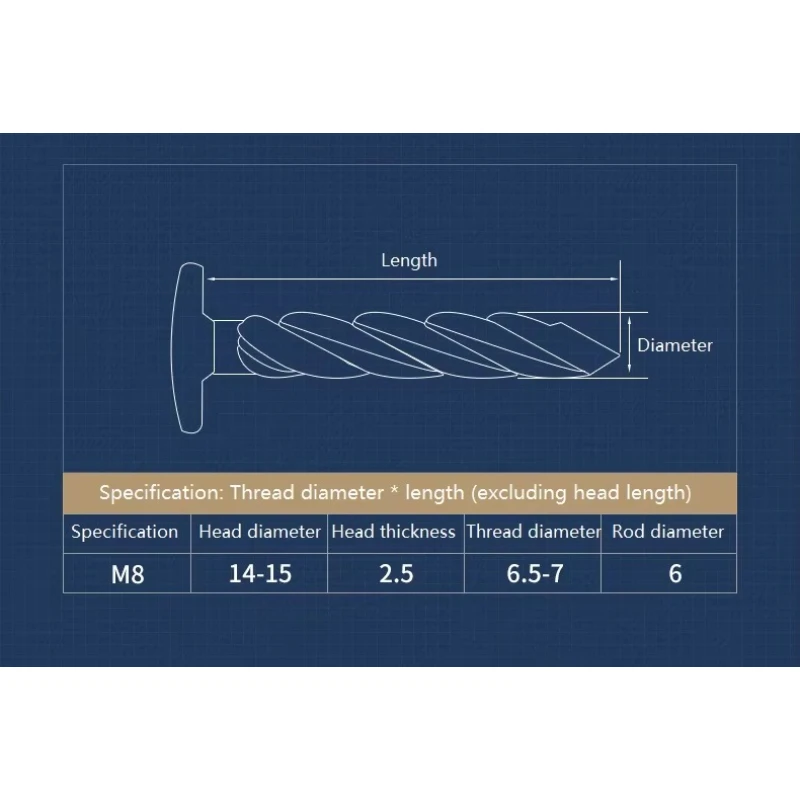 304 Stainless Steel  Galvanized Thread Self-tapping Nail Pressure Explosion Spiral Cement Steel nail Carbon Steel M8