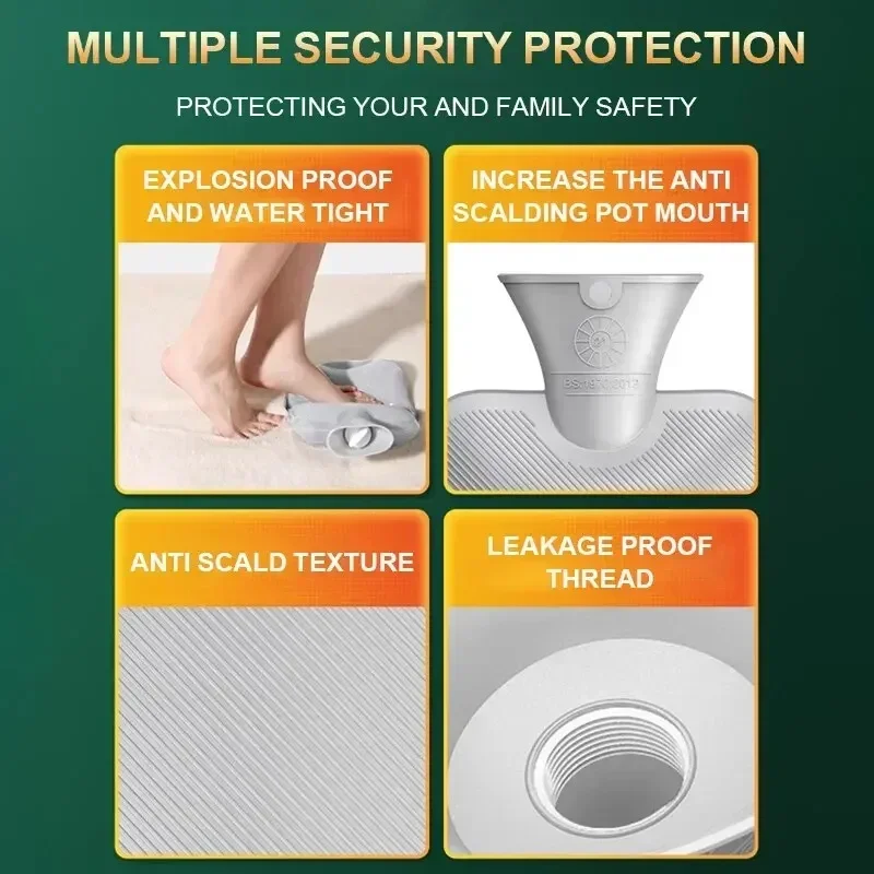 겨울 플러시 물주머니 발 워머 가방… - image