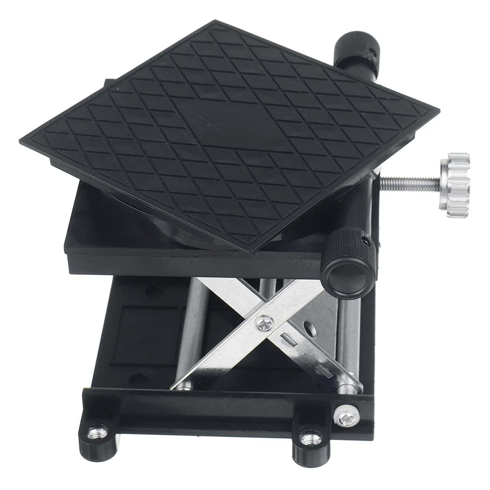 360° Rotating Aluminum Router Table Woodworking Engraving Lab Lifting Stand Rack Lift Platform Woodworking Benches-ABUA
