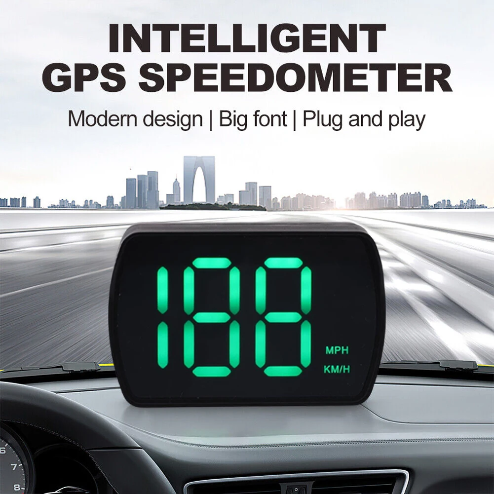 Car HUD Head Up Display Universal GPS Speedometer Windshield Projection HUD Speedometer Auto Electronics Accessories