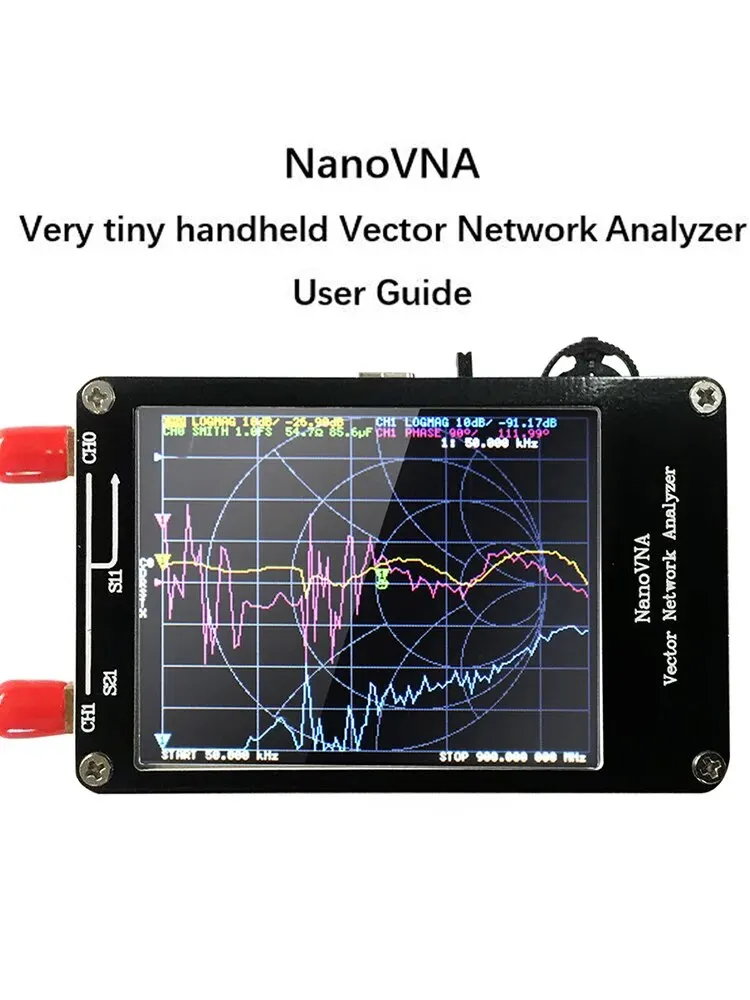 NanoVNA Vector Network Analyzer 50KHz-900MHz Standing Waves Shortwave MF HF VHF UHF Antenna Analyzer Digital Nano VNA Tester