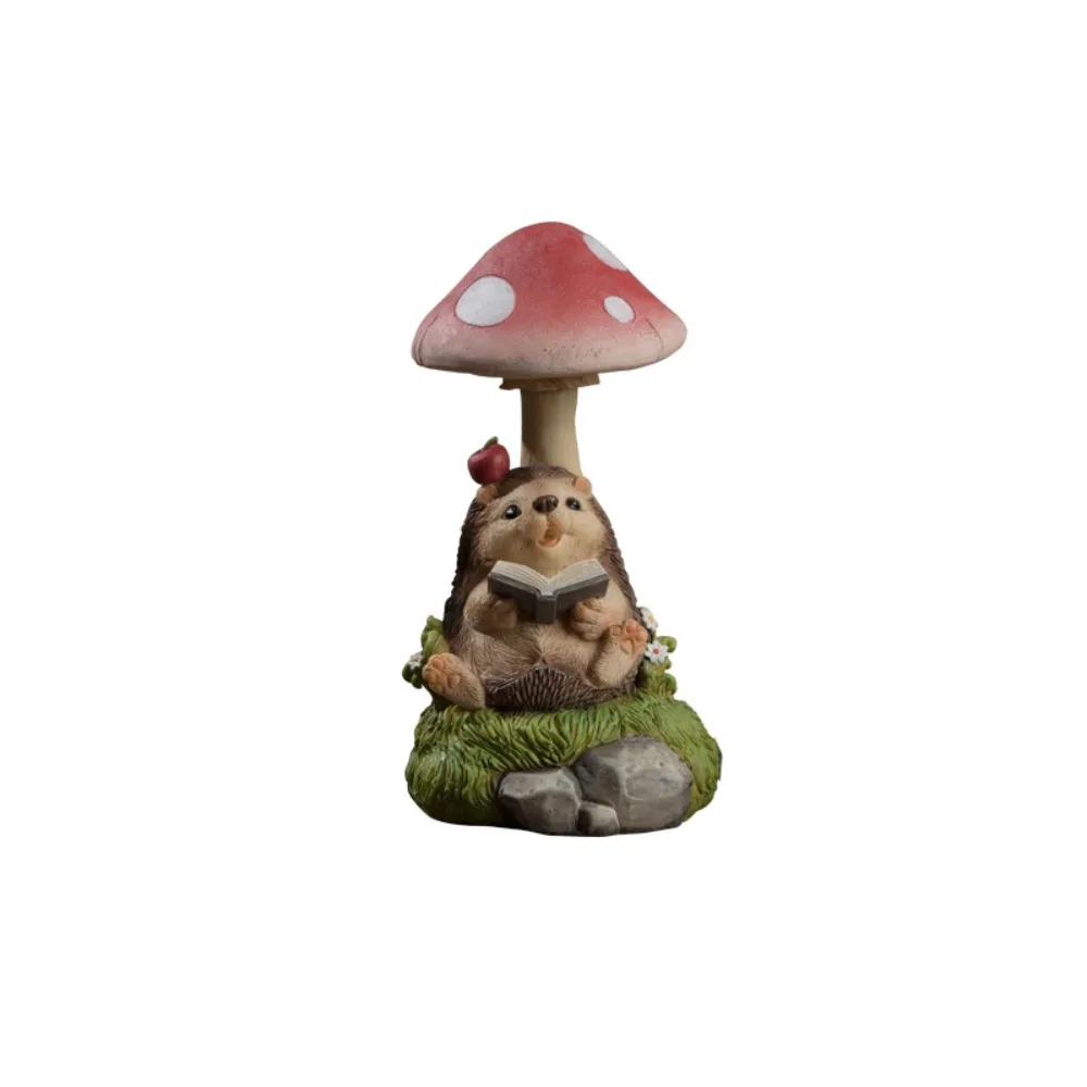 

Resin Solar Mushroom Lamp Vivid Cute Rabbit Lawn Lamp Waterproof Cartoon Garden Figurines Sculptures Flowerpot