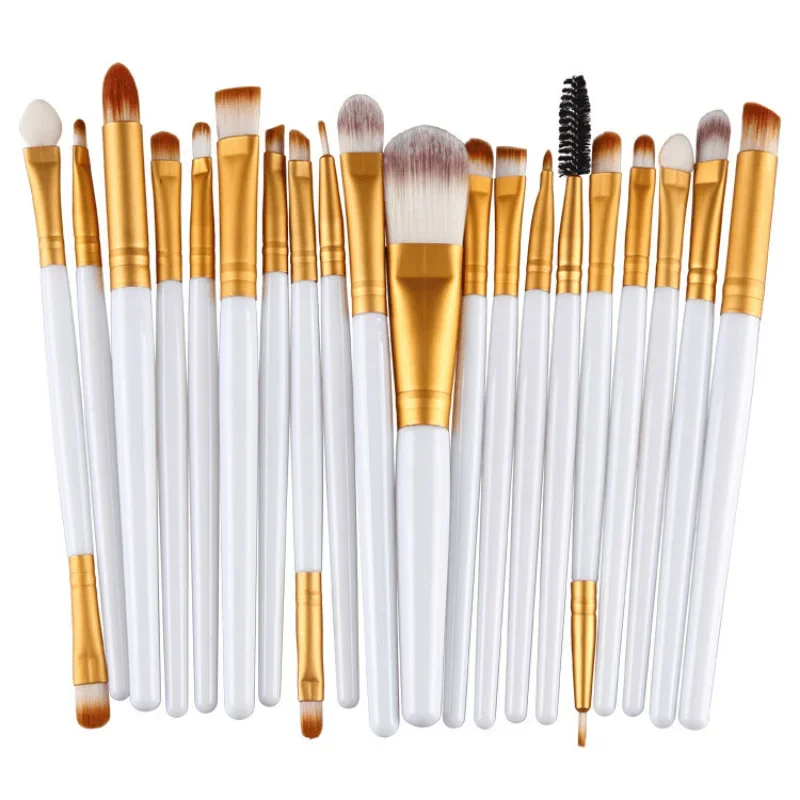 20pcs Eye brush Complete eyeshadow Brush Beauty Tool neutral logo Free Eyeliner brush