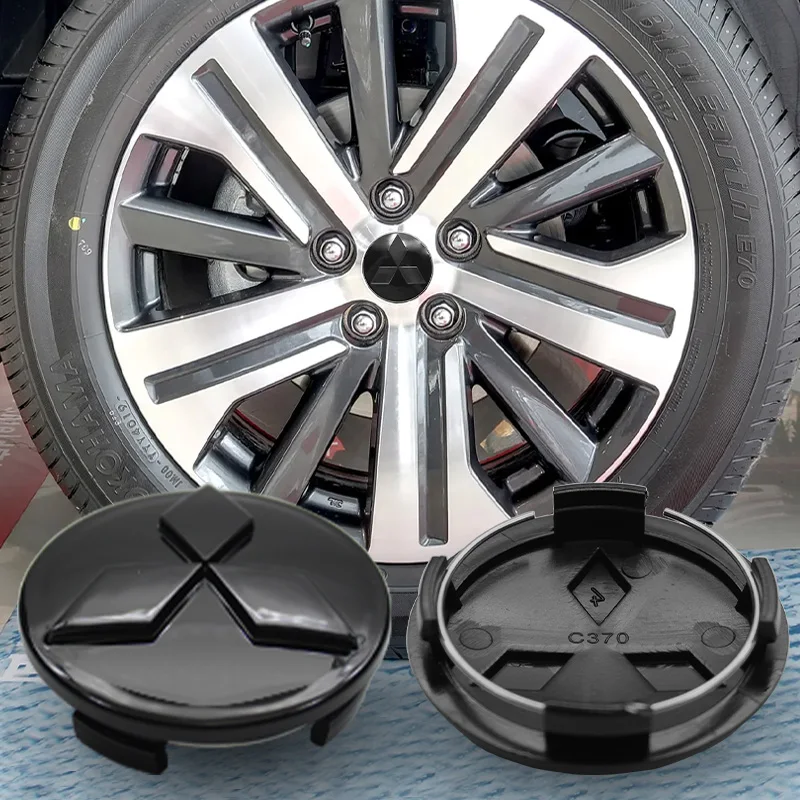 4pcs 60mm Car Styling Wheel Center Hub Caps Rim Cover For Mitsubishi Lancer 10 9 EX Outlander 3 ASX L200 Competition Accessories