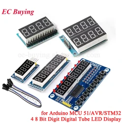 4 8 bit MAX7219 TM1638 LED Digital Tube Module Dot Matrix Microcontroller Highlight Display Serial Interface Nixie for Arduino