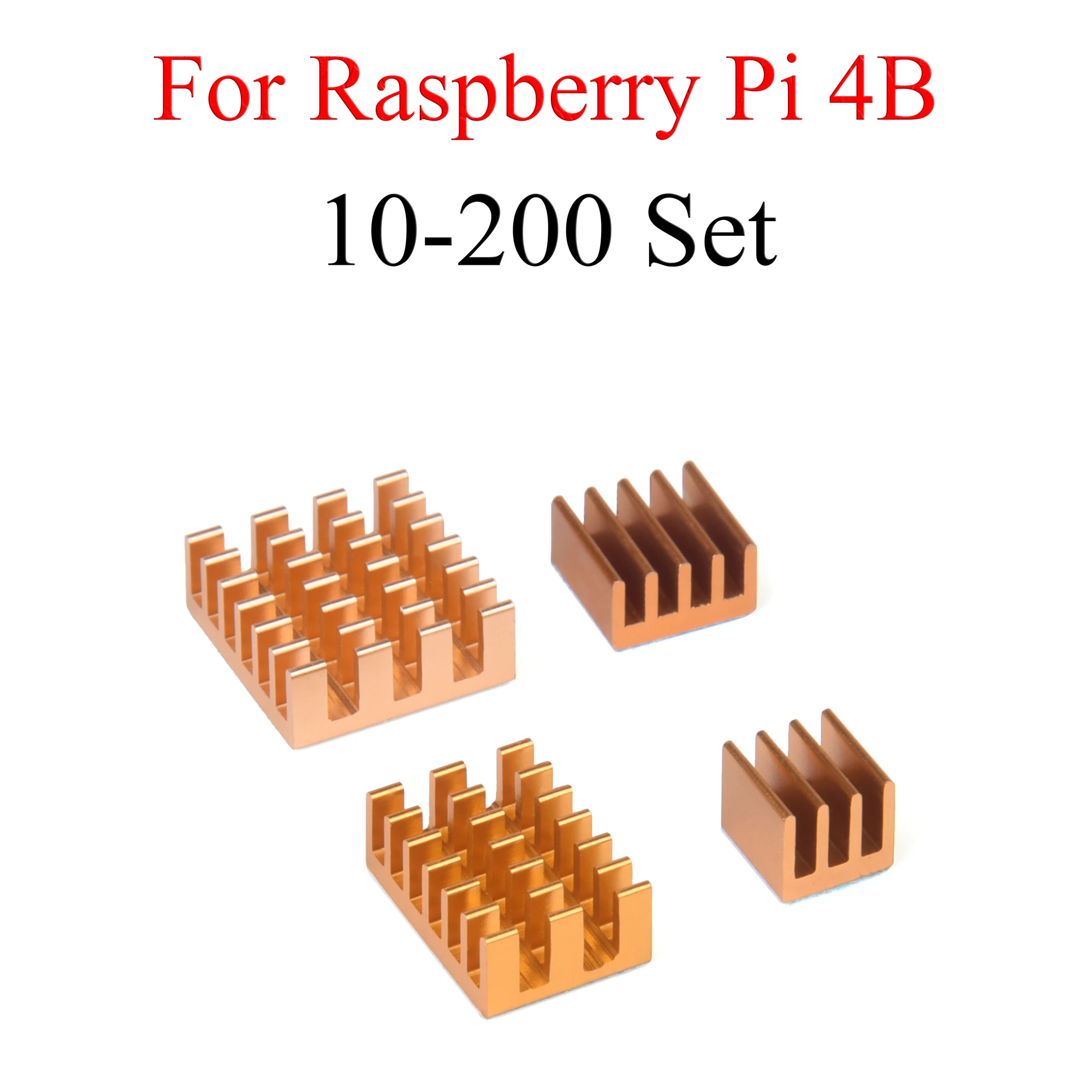 

50-200Set Aluminum Heat Sink Cooling Sink Cooler HeatSink 4Pcs Kit Radiator For Raspberry Pi 4 Model B
