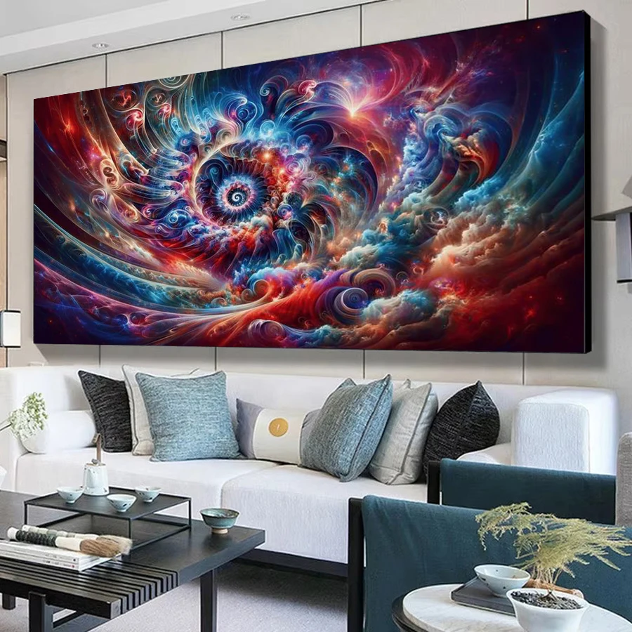 

Fullcang Abstract Fantasy Scenery Large Size Diy Diamond Painting Cross Stitch Kits Full Mosaic Embroidery Picture Wall Decor