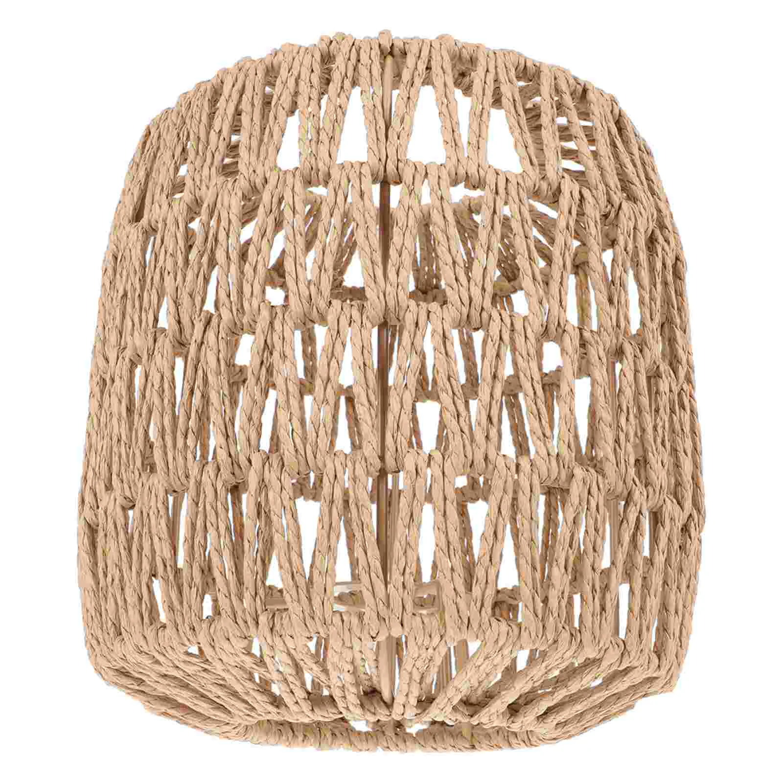 

Lampshade Simulation Rattan Shades Chinese Style Light Bulbs for Table Vintage Ceiling Chandelier Basket Simulated