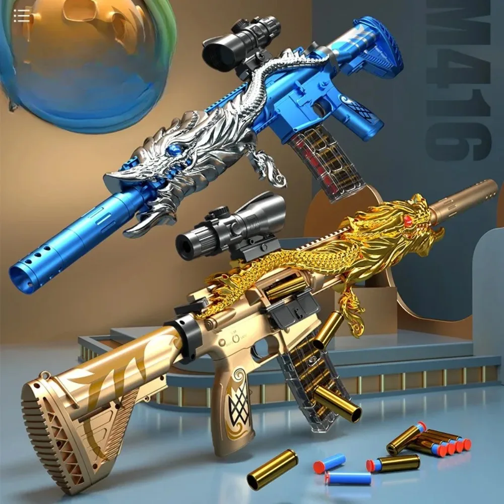 M416 Handleiding Bolt Soft Bullet Toy Gun Kinderen Assault Rifle Model Outdoor Schieten Games voor Kerst Verjaardagscadeau